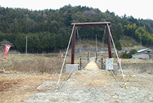 吊橋工事・架け替え・岐阜県中津川市加子母「山下橋」